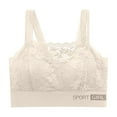 thumbnail image 4 of LLYWEY Padded Bras Bra No Padding Ladies Demi Cup Bra Style-751 Women Padded Bra Feature Adult Female Cotton Sports Bras White 38B, 4 of 5