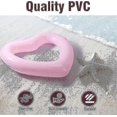 thumbnail image 3 of Inflatable Swim Ring Buoy, 47.3" X 39.4" Heart Shape Cycling Pool Tube Floating Recliner_Perfect Gift, 3 of 5