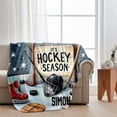 thumbnail image 2 of Hockey Season - Personalized Hockey Blanket, 2 of 6