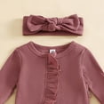 thumbnail image 4 of Newborn Baby Cotton Mesh Bodysuit for 0-3 Months Infant Baby Girls Footies Romper Spring And Female Newborn Fart Coat Long Sleeve Pack Foot Climb, 4 of 4