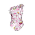 thumbnail image 5 of Wukai Easter Rabbit Chic One Shoulder Swimwear with Ruffle Design and Tummy Control Skirt: Fashionable, Supportive, Comfortable for Beach-X-Large, 5 of 7