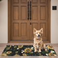 thumbnail image 4 of Black White Flower Sunflower Pattern Door Rugs,Washable Non Slip Door Mats Indoor,Decorative Door Mats,Entry Mat Indoor for Entrance,Bedroom,Kitchen,Bathroom,16"x47", 4 of 6