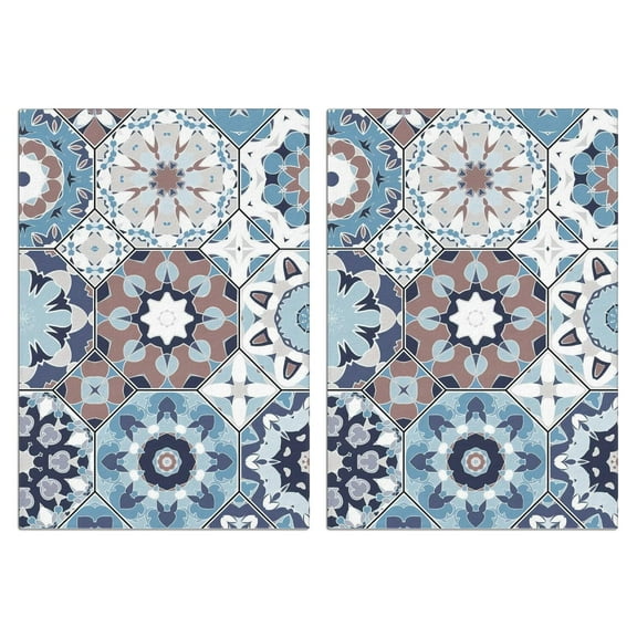 Boho Floral Kitchen Towels Set Of 2, Absorbent and Soft Dish Towels for Farmhouse Decor, Country Kitchen.