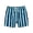 Blue, variant on Wyobmus Men Summer Shorts Stripe Printed Lightweight Elastic Waist Drawstring Sport Workout Shorts Blue
