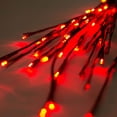 thumbnail image 2 of Vickerman 60 Red Wide Angle LED Twig Light Set on Brown Wire, Pack of 3, 2 of 3