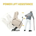 Electric Power Lift Recliner, Massage Sofa with Lumbar Heating, Phone