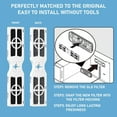 thumbnail image 3 of Jinswick 2 Pack Refrigerator Air Filters Replacement for Frigidaire Refrigerator FRGPAAF2 PureAir AF-2 Air Filter, Fit for Frigidaire Refrigerator FRFC2323AS, FRFG2323AF, FRFC232LAF, FRFN2823AS, 3 of 8