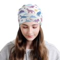 thumbnail image 2 of Easygdp Dinosaur Knit Beanie, Soft Beanie Hat, Daily Beanie in Fine Knit for Women Men Winter, 2 of 7