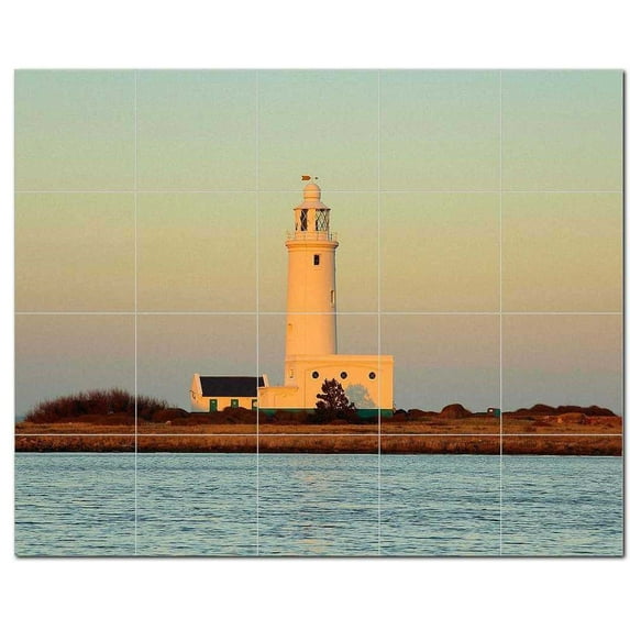 Lighthouse Ceramic Tile Mural Kitchen Backsplash Bathroom Shower, 400846-L54