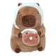 thumbnail image 2 of Peluche De Capibara Dinosaurio Belug,  Café verde, 2 of 5