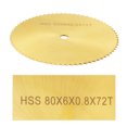 thumbnail image 1 of LAFGUR 80 Mm HSS Gold Metal Woodworking Circular Saw Blade Milling Cutter Grinding Tool, 1 of 8