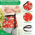 thumbnail image 4 of Yayeee Waist Apron with Pockets for Cooking Waterproof Half Server Aprons, Red Christmas Ornaments Pattern, 4 of 7