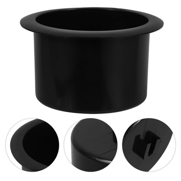 LEORX Cup Holder Insert for Car Black Installation for Homeowners 1Pack