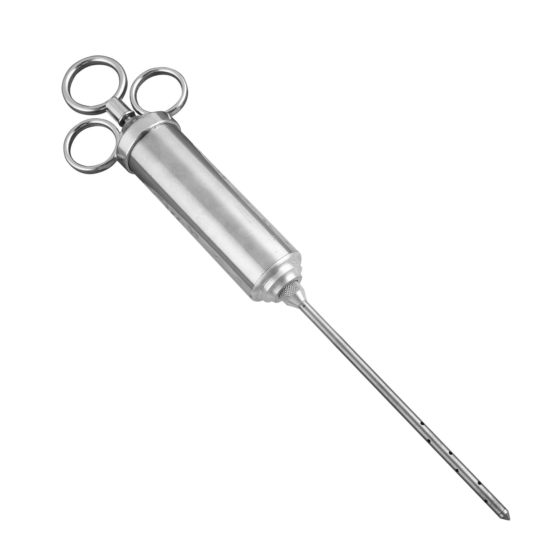 2 Ounce BBQ Kitchen Stainless Steel Seasoning Injector with Marinade Needle