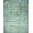 Teal Blue Ivory, Pattern 7, variant on ODIKA 8'x10' Washable Area Rug Mid Century Vintage Oushak Geometric Hallway Teal Coastalbeach for Living Room, Under Sectional, Family , Durable, Non-Slip
