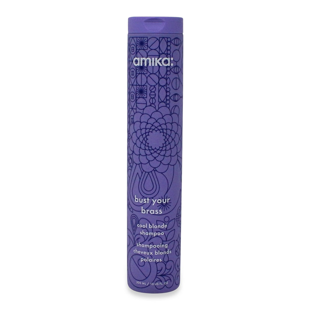 Amika Bust Your Brass Cool Blonde Shampoo, 10 oz.