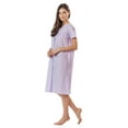 thumbnail image 2 of Casual Nights Women's Short Sleeve Eyelet Embroidered House Dress, 2 of 5