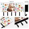 thumbnail image 2 of Gophers Mouse Flowers Mail Holder Organizer Wall Mount with Shelf Key Holder Key Rack with 5 Key Hooks for Wall Decorative, 2 of 6