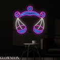 thumbnail image 3 of Glowneon Libra Neon Sign, Zodiac Horoscope Led Sign, Libra Wall Decor, 3 of 5