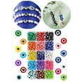 thumbnail image 2 of 450x Perles Il Maléfique 8mm Perles Rondes Plates Charmes Perles d'Espacement pour Collier Fait Main, 2 of 9