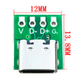 thumbnail image 4 of 40 Pcs Female Connector USB Type C Breakout Board with PCB Converter Board for Data Line Wire Cable Transfer, 4 of 7