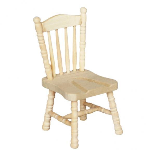 Silla de Comedor para , Paquete de 2 a 5, Accesorios para Muebles de Madera 1:12 2 piezas Sunnimix sillas de muñecas