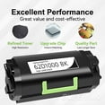 thumbnail image 2 of Compatible Lexmark 62D1000 (621) Black Toner Cartridge By Superink, 2 of 6