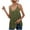 Army Green, variant on XFLWAM Tank Top for Womens Sleeveless V Neck Ruffle Hem Cami Tops Summer Flared Peplum Camisole Shirts