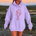 thumbnail image 2 of Chandail à Capuche pour Femmes Élégant Basique Manches Longues Col Rond Décontracté Doux Confortable pour l'Hiver, 2 of 5