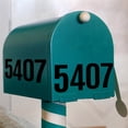 thumbnail image 4 of GIXUSIL 10 Sheets Mailbox Number stickers 4 inch Waterproof Vinyl Large Decals Self Adhesive House number for Signs Car Home Residence Trash Mailbox Address Number(Black), 4 of 8