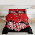 thumbnail image 2 of Castle Fairy Cheerleading Cheerleader Bedding Comforter Set 2pcs for Girls,Girly Dreamy Dance Twin Comforter Sets Microfiber,Bling Glitter Breathable Bedding Set,Microfiber Bedroom Decor,Reversible, 2 of 8