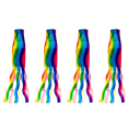thumbnail image 1 of 4X Rainbow Windsock Wind Streamer Flag Garden Camping Decoration Flag 70CM, 1 of 5