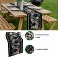 thumbnail image 5 of Halloween Table Runner - 60 Inch Long, Kitchen Dining Table Runner Dresser Scarves, Boho Horror Skull Flower Leaf Black Farmhouse Decor for Coffee Tables Wedding Party Banquet, 5 of 8
