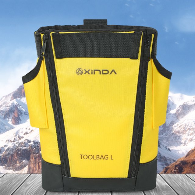 Bolsa de exploración de escalada de poliéster Bolsa de cintura de almacenamiento impermeable Bolsa con cordón