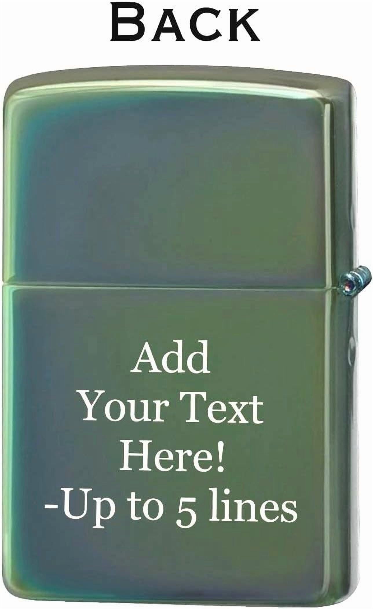 Zippo Lighter - Personalized Custom Message Engraved on Backside for Cypress Hill Skulls Chameleon #Z5234
