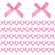 thumbnail image 1 of Uxcell Paquete de 50 lazos de cinta de satén, lazos de torsión de 2.4x2.8 pulgadas para manualidades DIY/Productos horneados [Rosa], 1 of 6