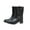 Black, variant on abtuhar Mid Calf Boots for Women,Fashion Classic Solid Color Mid-heel Rain Boots Mid-calf Motorcycle Boots Non-slip Overshoes Buckle Adult Rain Shoes Black