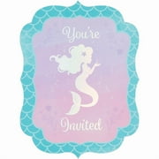 48 Count Bulk Pack Iridescent Mermaid Party Invitations