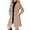 Khaki, variant on SuTry Women's Wool Coat, Double Breasted Notched Lapel Long Sleeve, Solid Color Slim Fit Mid Length Winter Overcoat, Everyday Business Casual Outerwear