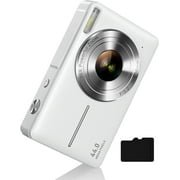 Digital Camera, FHD 1080P Camera, Digital Point and Shoot Camera with 16X Zoom Anti Shake, Compact Small Camera for Boys Girls Kids