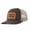 Army green and khaki, variant on FAITH OVER FEAR Leather Patch Embroidered Color Block Trucker Hat Unisex Adjustable Cotton Breathable Fashion Cap for Travel Daily Wear
