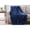 Navy, variant on G3 Home 90069 50 x 70 in. Walnut Flannel Pompom Throw, Gray