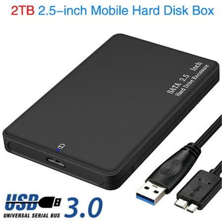 2.5” USB3.0 SATA External Hard Drive Enclosure for SATA HDD and SSD Tool-Free -