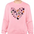 thumbnail image 2 of Halloween Heart Sweatshirt Unisex 2X-Large Pink, 2 of 5