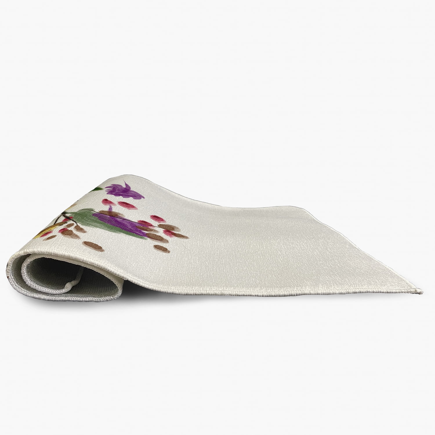 3' x 5' Simply Daisy Colorful Leaves Cabin & Lodge Chenille Area Rug, Purple