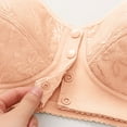 thumbnail image 3 of Arlun,2025 Daisy Bras for Older Women Front Closure Wireless Bras Full Coverage Soft Comfortable Breathable Bras No Underwire Plus Size Thin Unpadding Vest Type Bras Beige2 38, 3 of 4