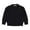 Black, variant on Baby Black Crew Neck Sweater Solid Color Long Sleeve Knitted Sweater Warm Kids Daily Home Wear & Weekend Outing Pullover Top