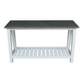 thumbnail image 5 of Surrey Solid Wood Console/Sofa Table in White/Heather Gray, 5 of 9