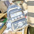 thumbnail image 5 of Cute Cool Backpack for Teens Girls, Ita Bag Kawaii Backpack with Kawaii Pins Accessories for Christmas Gifts (Blue Cinnamoroll ), 5 of 5