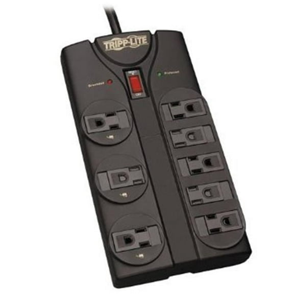 Surge 8 Outlet Cord Black, 8 ft.